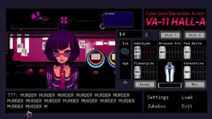 Get Drunk on the New VA-11 HALL-A Trailer