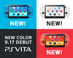 Aqua Blue, Glacier White, and Neon Orange PS Vita Models Announced