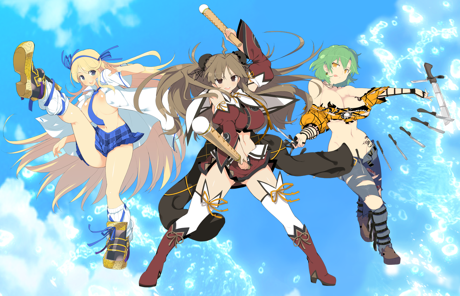 Hikage, Katsuragi and Renka Featured on the Dakimakura for Senran Kagura:  Estival Versus - Niche Gamer