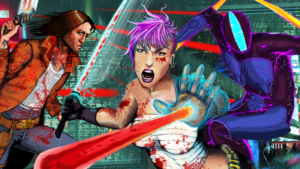 Gunkatana, a Cyberpunk Top Down Arcade Shooter, Slashes Into Kickstarter