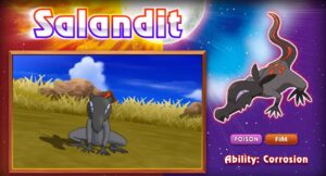 Poison/Fire Type Pokémon Salandit Revealed For Pokémon Sun and Moon