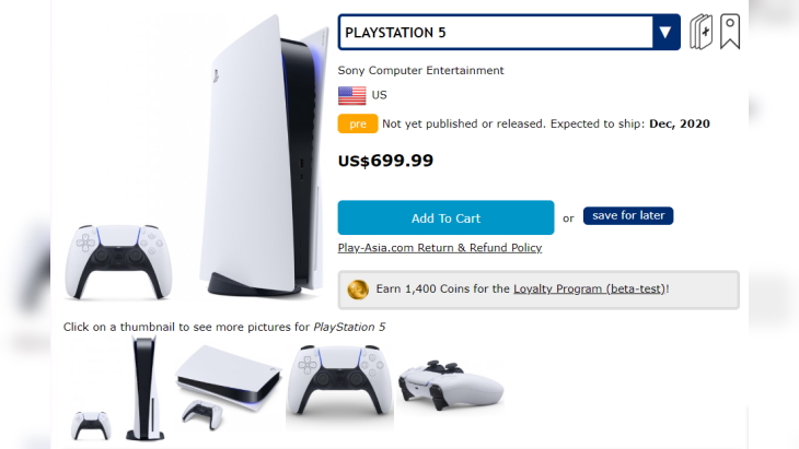 PlayStation 5 $699
