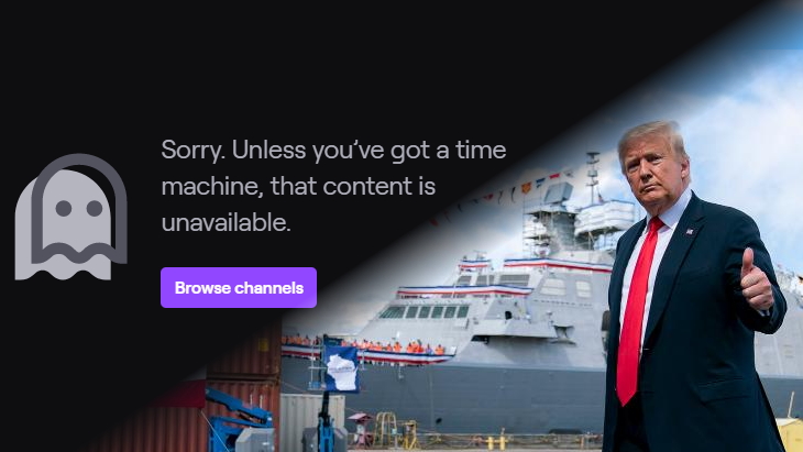 Donald Trump Temporarily Banned from Twitch Over “Hateful Conduct