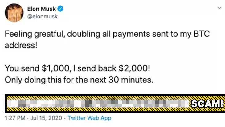 Elon Musk Bitcoin Scam