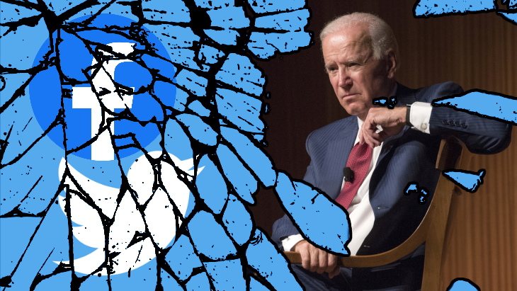 Twitter Facebook Censor Biden