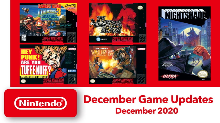Nintendo Switch Online NES SNES December