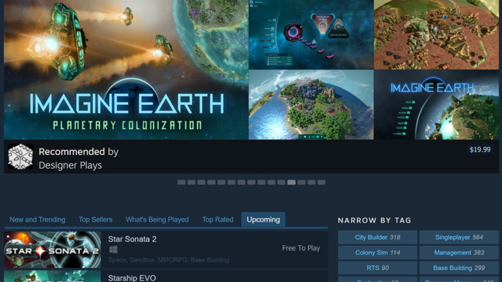 Steam Store Browse experiment