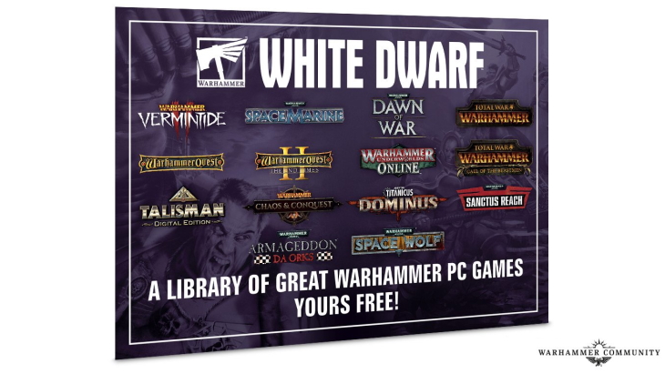 Warhammer 40,000 free games white dwarf