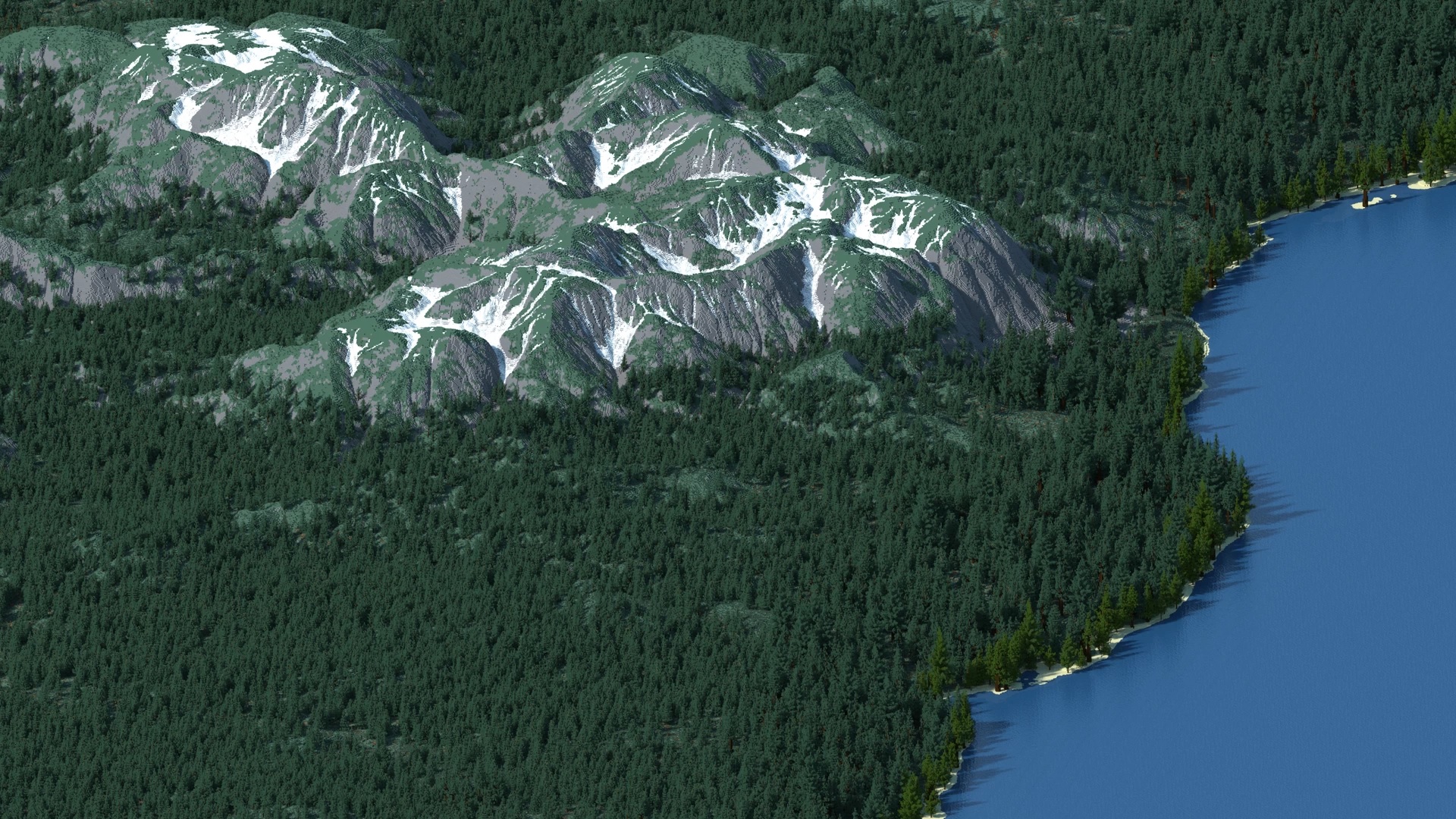 Massive Custom Minecraft Map Offers Realistic Terrain