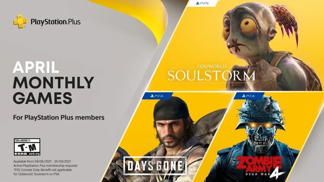PlayStation Plus Lineup for April 2021