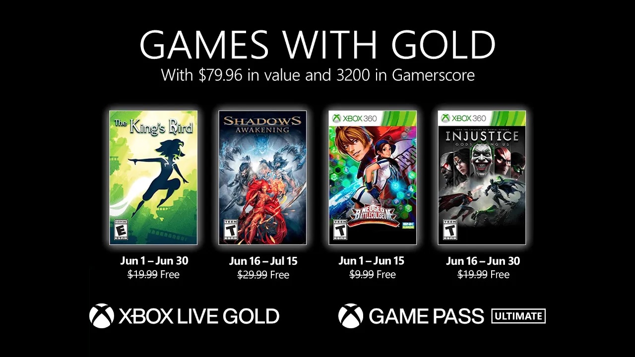 Games With Gold Lineup for June 2021