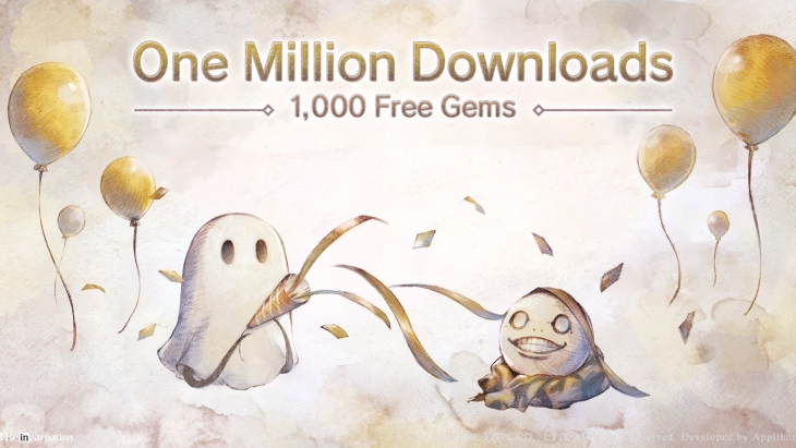 NieR Re[in]carnation 1 Million Downloads