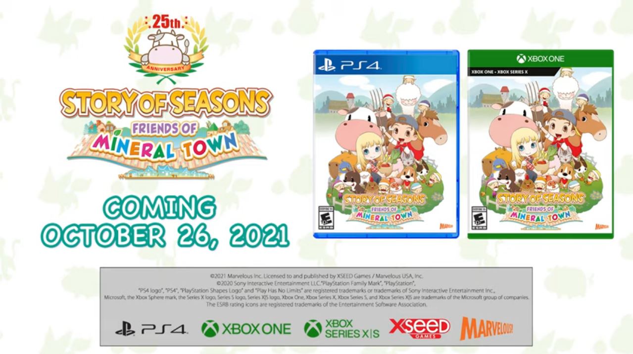Story of Seasons: Friends of Mineral Town for Xbox and PlayStation Western Release