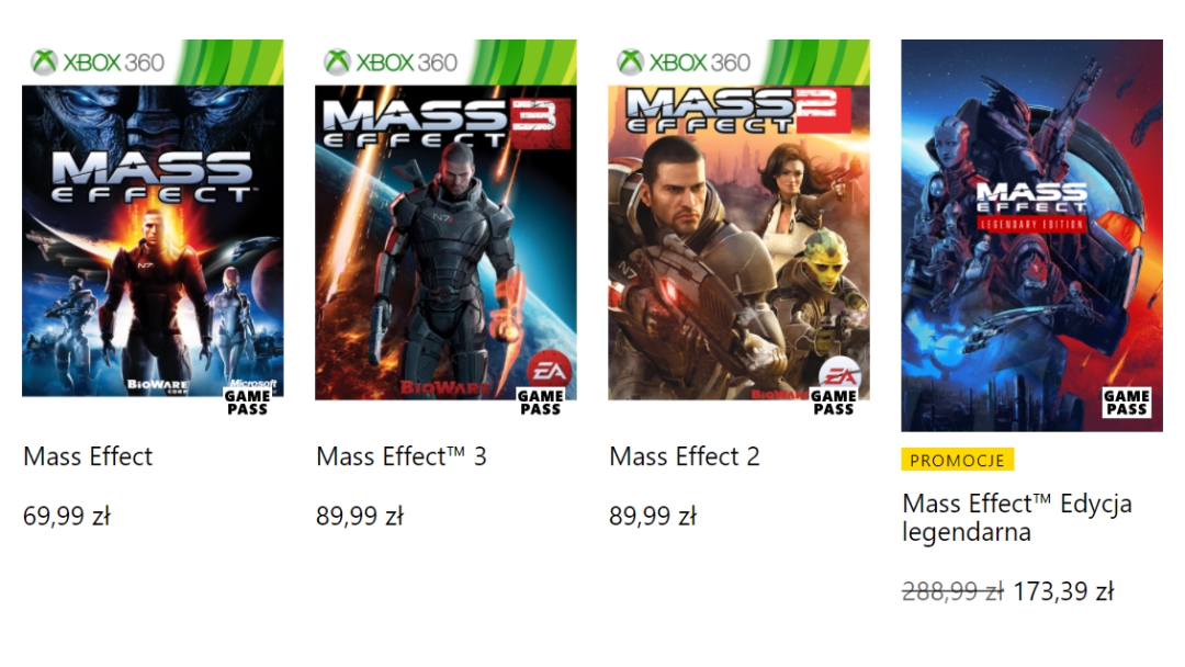 Mass Effect Legendary Edition Xbox Game Pass