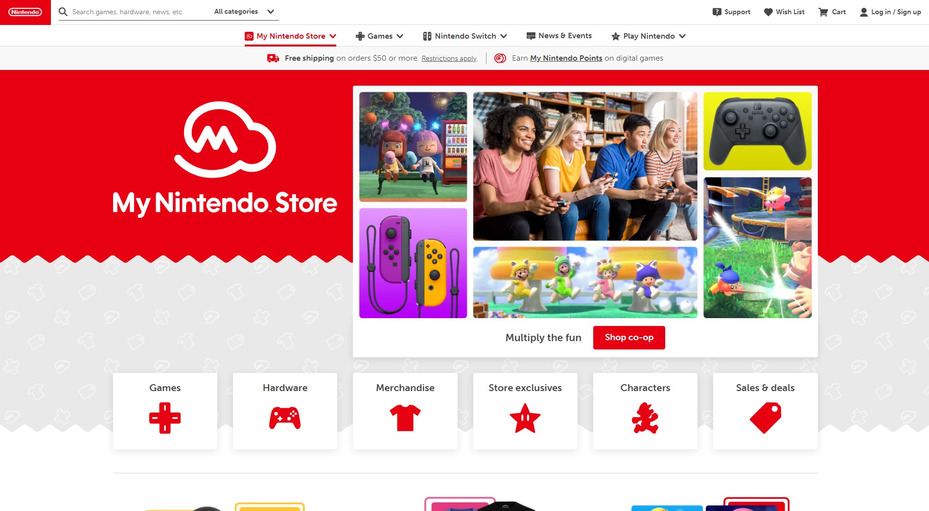 Nintendo relaunches their online store