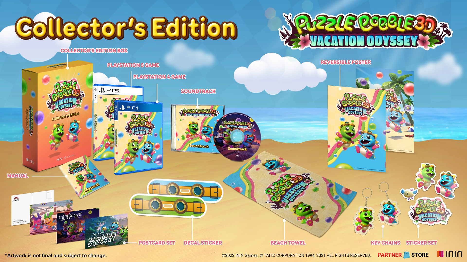 Puzzle Bobble 3D: Vacation Odyssey physical version