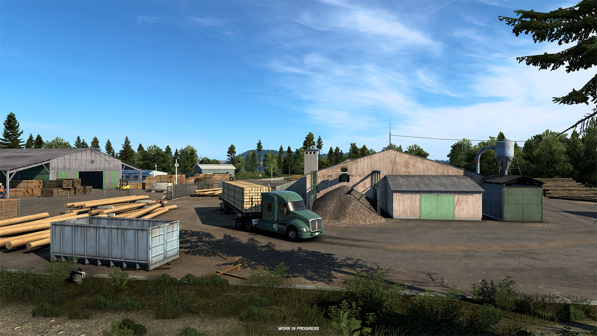 Upcoming American Truck Simulator Texas DLC features logging industry