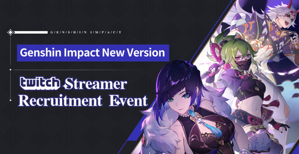 Genshin Impact Twitch Streamer Event Thumbnail