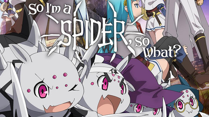 Spider scaring a anime girl sitting on a stool. Manga style. Make colorful